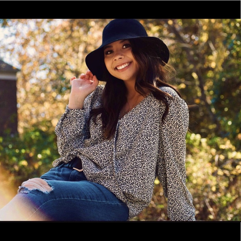 Cheetah Print Blouse
